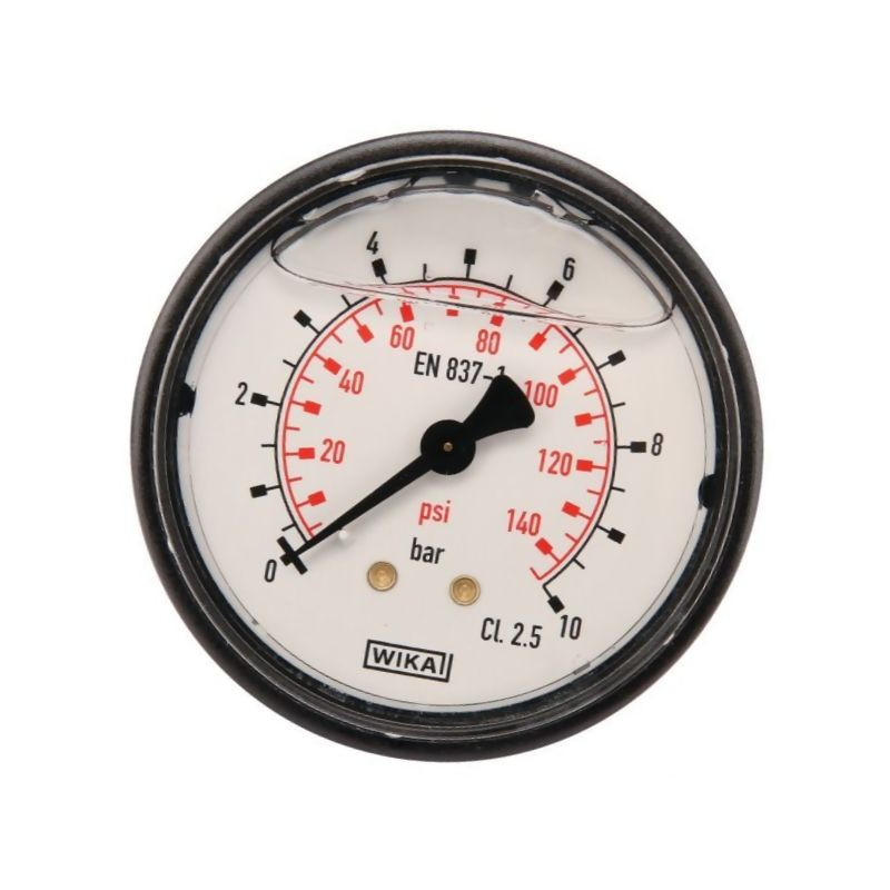 Manometr fi 63 0-10 bar, 1/4" -tył WIKA MA6310B04PLGF