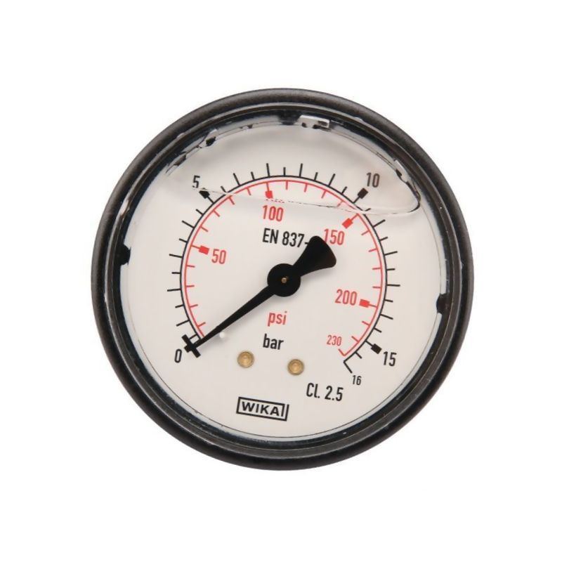 Manometr fi 63 0-16 bar, 1/4" -tył WIKA MA6316B04PLGF