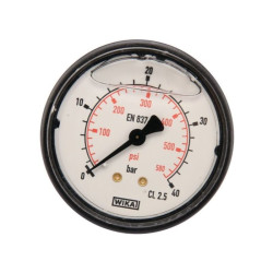 Manometr fi 63 0-40 bar, 1/4" -tył WIKA MA6340B04PLGF