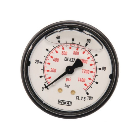 Manometr fi 63 0-100 bar, 1/4" -tył WIKA MA63100B04PLGF