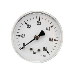 Manometr fi 63 0-0,6 bar, 1/4" -tył