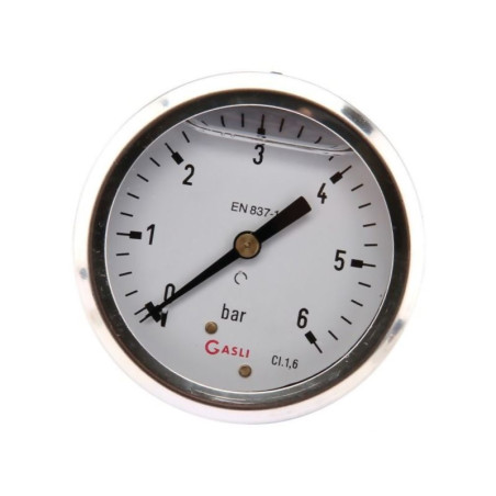 Manometr fi 63 0-6,0 bar, 1/4" -tył