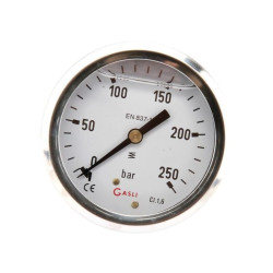 Manometr fi 63 0-250 bar, 1/4" -tył
