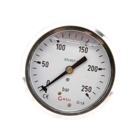 Manometr fi 63 0-250 bar, 1/4" -tył