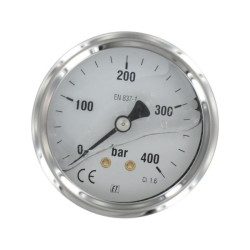 Manometr fi 63 0-400 bar, 1/4" -tył