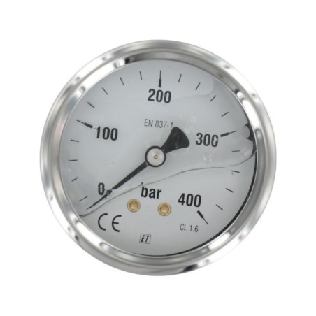 Manometr fi 63 0-400 bar, 1/4" -tył
