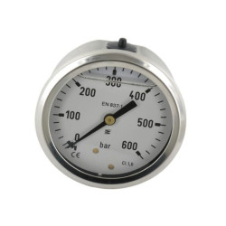 Manometr fi 63 0-600 bar, 1/4" -tył
