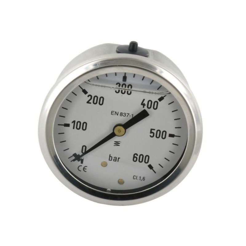 Manometr fi 63 0-600 bar, 1/4" -tył
