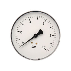 Manometr fi 100 0–10 bar 1/2" tył