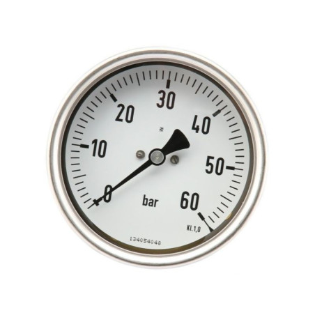 Manometr fi 100 0–60 bar 1/2" tył