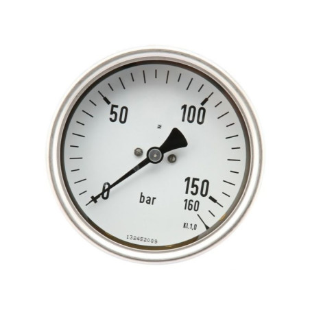 Manometr fi 100 0–160 bar 1/2" tył