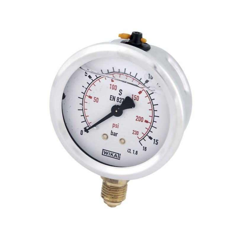 Manometr fi 63 0-16 bar, 1/4" dół WIKA 5700037708942
