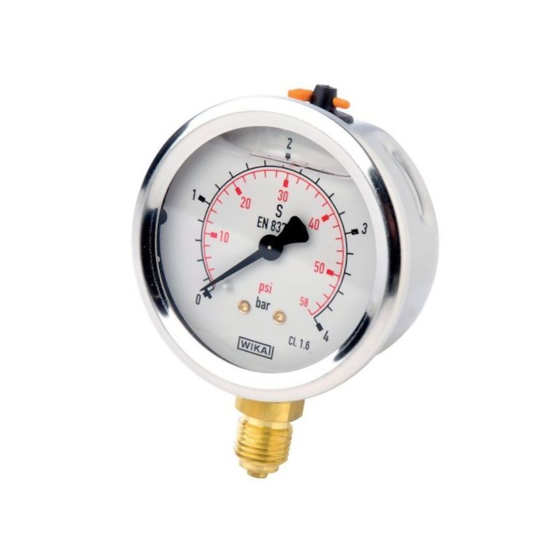 Manometr fi 63 0-4 bar, 1/4" dół WIKA 5700037983424