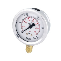Manometr fi 63 0-25 bar, 1/4" dół WIKA 5700037708959