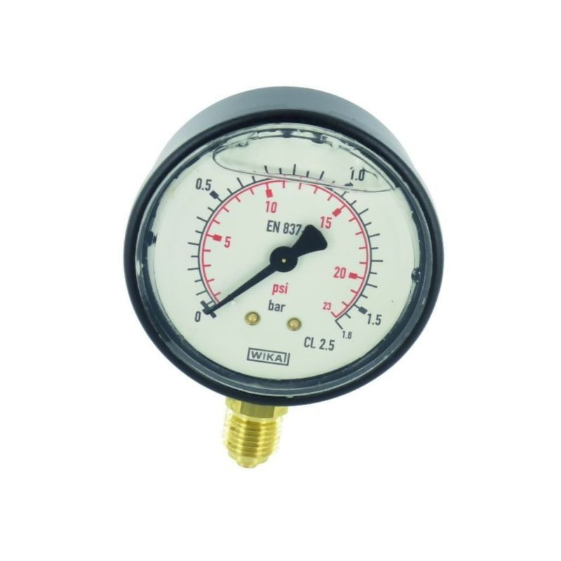 Manometr fi 63 0-1,6 bar, 1/4" dół WIKA MA63016L04PLGF