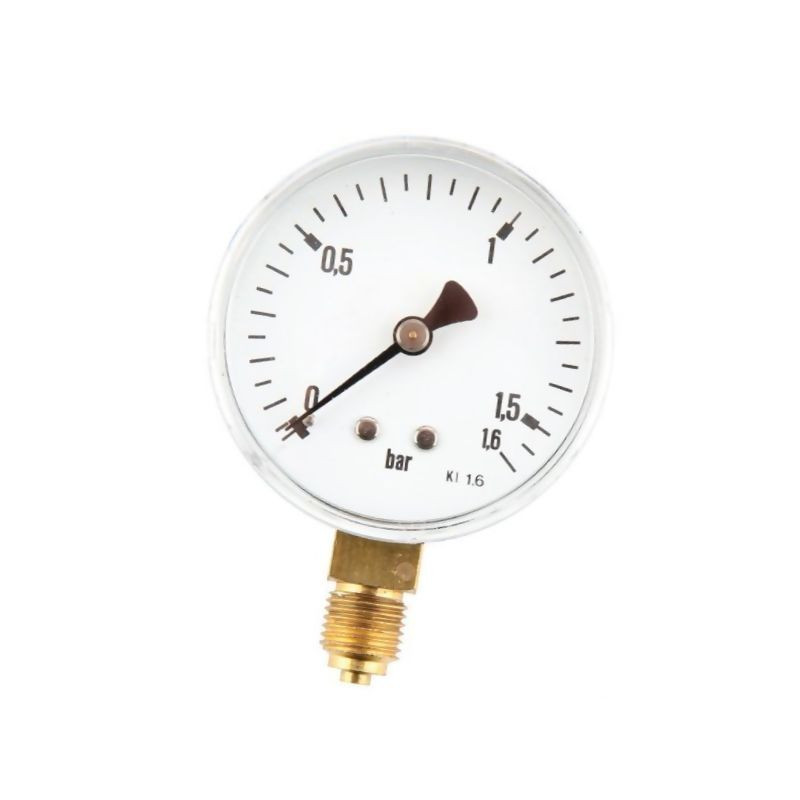 Manometr fi 63 0-1,6 bar, 1/4" dół