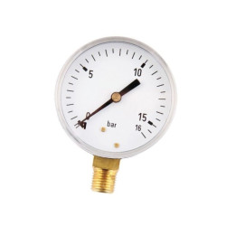 Manometr fi 63 0-16 bar, 1/4" dół