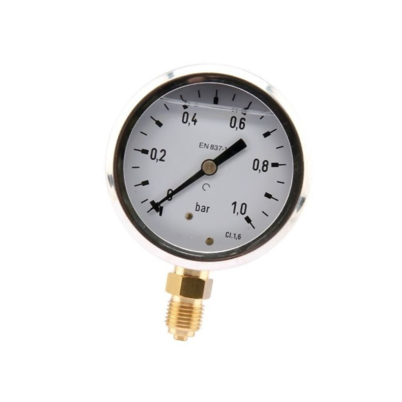 Manometr fi 63 0-1 bar, 1/4" dół