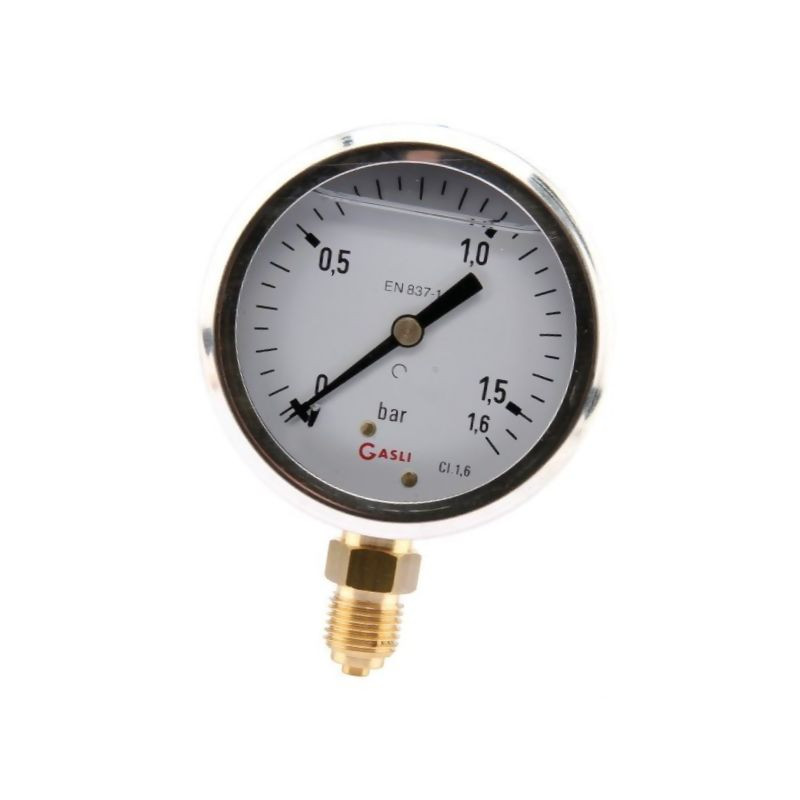 Manometr fi 63 0-1,6 bar, 1/4" dół
