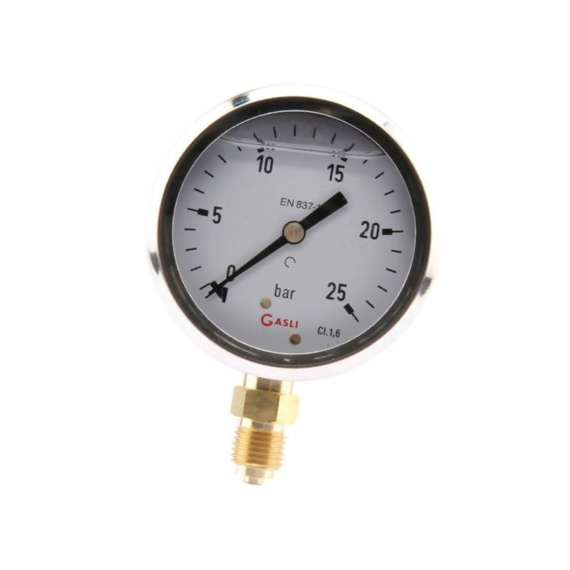 Manometr fi 63 0-6 bar, 1/4" dół