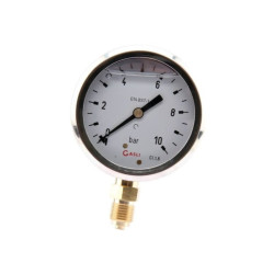 Manometr fi 63 0-10 bar, 1/4" dół