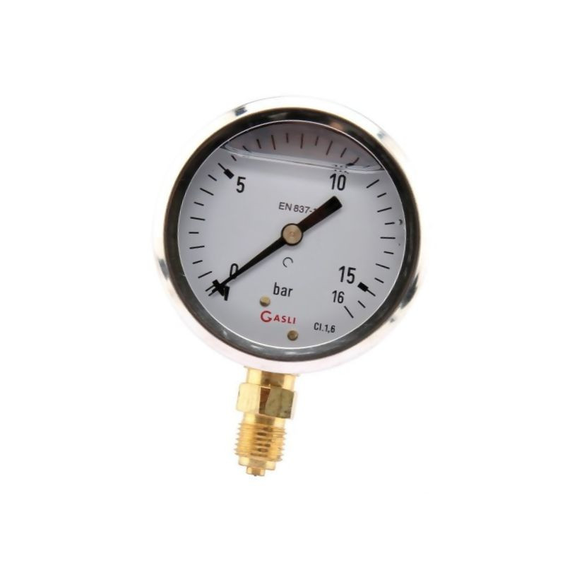 Manometr fi 63 0-16 bar, 1/4" dół