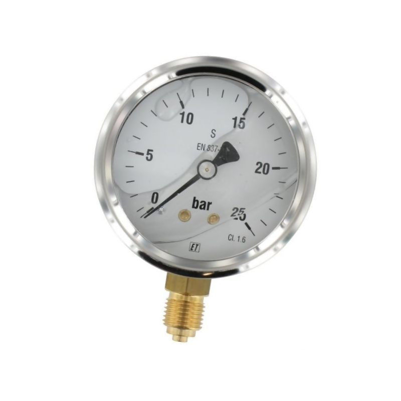 Manometr fi 63 0-25 bar, 1/4" dół