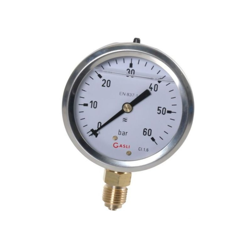 Manometr fi 63 0-60 bar, 1/4" dół
