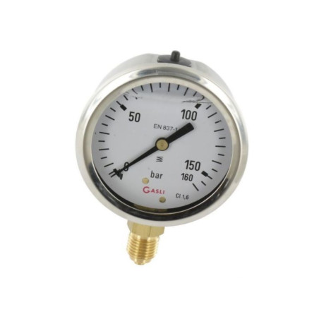 Manometr fi 63 0-160 bar, 1/4" dół