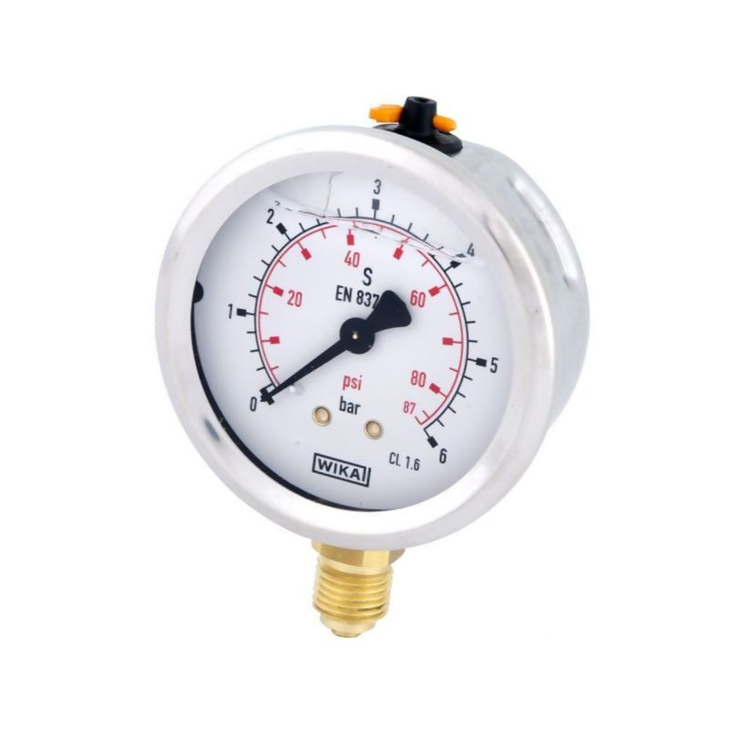 Manometr fi 100 0-6 bar, 1/2" dół WIKA 5700037983394