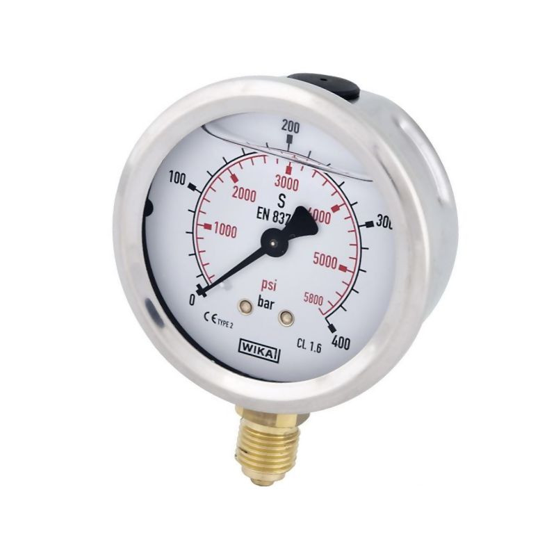 Manometr fi 100 0-400 bar, 1/2" dół WIKA 5700037983301