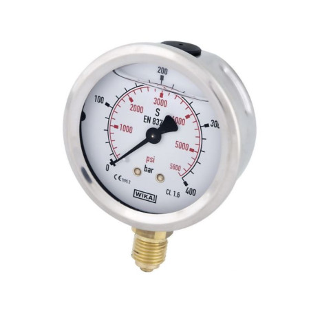 Manometr fi 100 0-400 bar, 1/2" dół WIKA 5700037983301