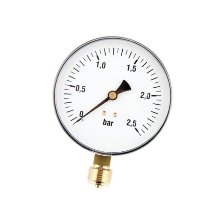 Manometr fi 100 0-2,5 bar, 1/2" dół