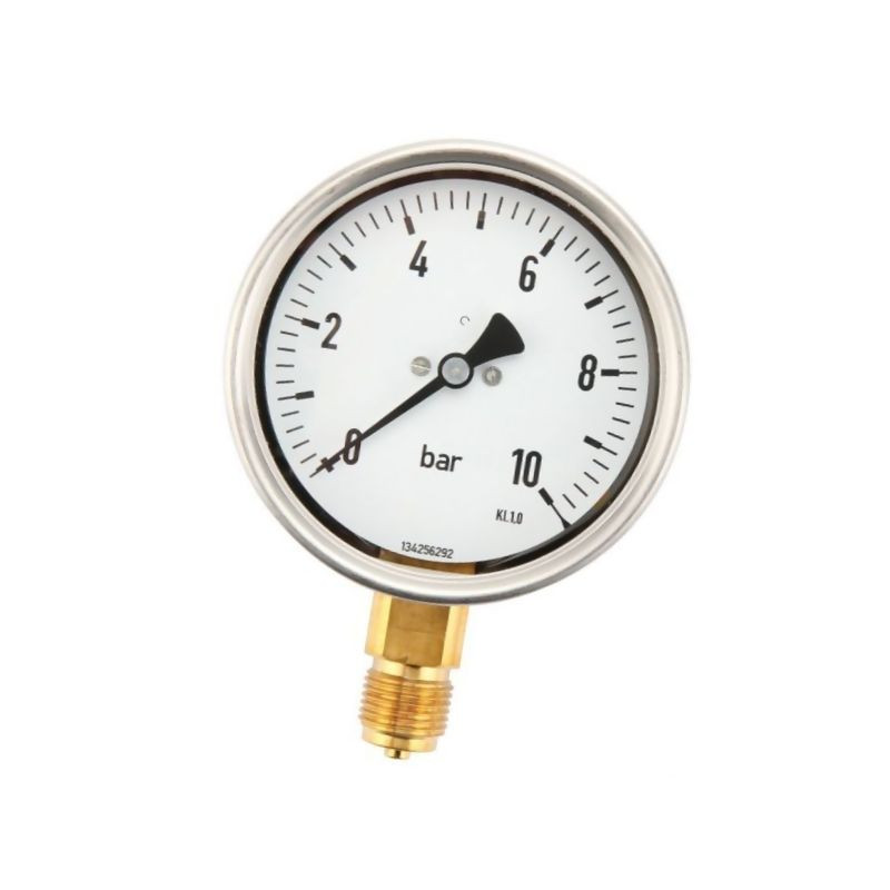 Manometr fi 100 0-10 bar, 1/2" dół