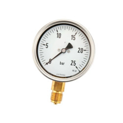 Manometr fi 100 0-25 bar, 1/2" dół