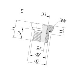Złącze reukcyjne gwint zewnętrzny 1i1/2"BSP-gwint wewnetrzny 1/2"BSP Voss REDR11212WD