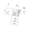Złącze reukcyjne gwint zewnętrzny 1/2"BSP-gwint wewnetrzny 1/4"BSP Voss 8719607025256