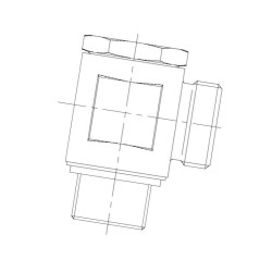 Przyłącze 90 stopni, gwint przyłącza 3/8"BSP-gwint złącza 16x1,5 -10L Voss 248S10LR38WD