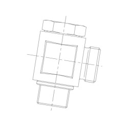 Przyłącze 90 stopni, gwint przyłącza 1/2"BSP-gwint złącza 18x1,5 -12L Voss 248S12LR12