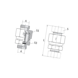 Zawór zwrotny 12l - 1 bar RVV12L Voss RVV12L