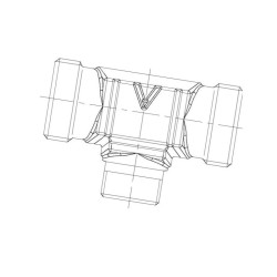 Trójnik redukcyjny TS121210L Voss TS121210L