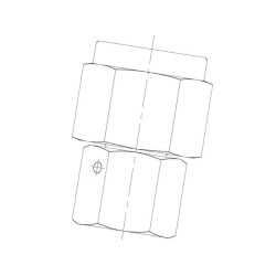 Przyłącze manometru M16x1,5 -8S -1/2"BSP Voss 250SD8SR12
