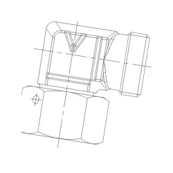 Kolanko z nakrętką M45x2 35L EWSD35L Voss EWSD35L