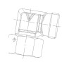 Kolanko z nakrętką M45x2 35L EWSD35L Voss EWSD35L
