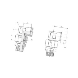 Kolanko z nakrętką M14x1,5 8L EWSD8L Voss 8716106786534