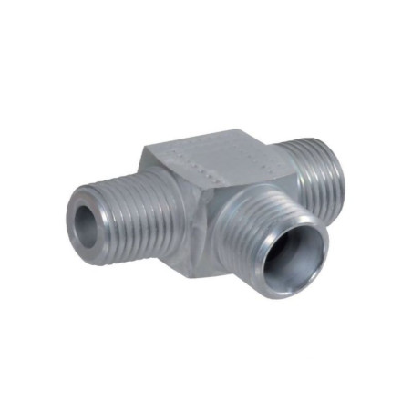 Przyłącze trójnikowe pionowe, gwint przyłącza 1/4"BSPT-gwint złącza 14x1,5 -8L Voss 2008LRK14