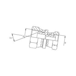 Złącze hydrauliczne AA 1/2"BSP -16x1,5 -10L Burnett & Hillman 522FFBM0816