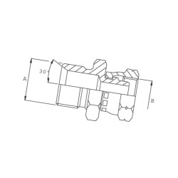 Adapter 3/8 BSP x M18 VNBMW0618 Burnett & Hillman VNBMW0618