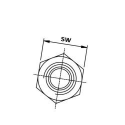 Przyłącze E, gwint przyłącza 1/8"BSP-gwint złącza 1/8"BSP Burnett & Hillman VNBW02