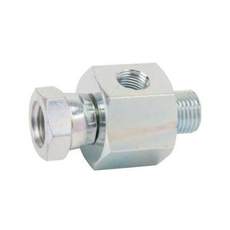Przyłącze E, gwint przyłącza 1/4"BSP-gwint złącza 1/8"BSP z punktem pomiarowym Burnett & Hillman VNBW04M02